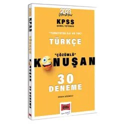 Yargı 2023 KPSS Türkçe Tamamı Çözümlü Konuşan 30 Deneme