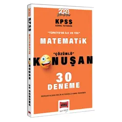 Yargı 2023 KPSS Matematik Tamamı Çözümlü Konuşan 30 Deneme