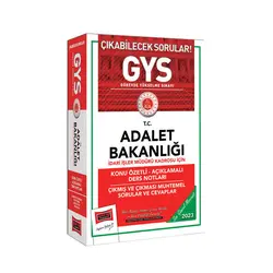 Yargı 2023 Adalet Bakanlığı GYS İdari İşler Müdürü Kadrosu İçin Ders Notları Çıkmış Sorular