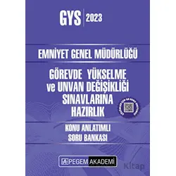 2023 Emniyet Genel Müdürlüğü Görevde Yükselme ve Unvan Değişikliği Konu Anlatımlı Soru Bankası