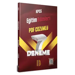 Benim Hocam KPSS Eğitim Bilimleri PDF Çözümlü 7 Deneme