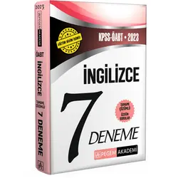 Pegem 2023 ÖABT İngilizce Öğretmenliği 7 Deneme Çözümlü Pegem Akademi Yayınları