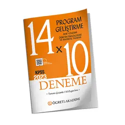 Öğreti Akademi 2023 KPSS Eğitim Bilimleri Program Geliştirme 14 x 10 Deneme