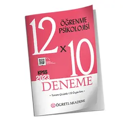 Öğreti Akademi 2023 KPSS Öğrenme Psikolojisi 12 x 10 Deneme