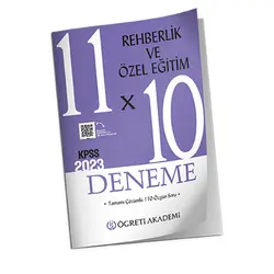 Öğreti Akademi 2023 KPSS Rehberlik ve Özel Eğitim 11 x 10 Deneme