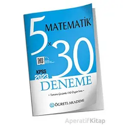 Öğreti Akademi 2023 KPSS Matematik 5 x 30 Deneme