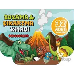 Dinozorlar - Boyama Ve Çıkartma Kitabı - Sunguralp Şolpan - Çikolata Yayınevi