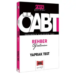 Yargı 2023 KPSS ÖABT PDR Rehber Öğretmen Çek Kopart Yaprak Test