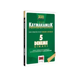 Yargı 2023 Kaymakamlık Sınavlarına Hazırlık Tamamı Çözümlü 5 Deneme Sınavı (5.Baskı)