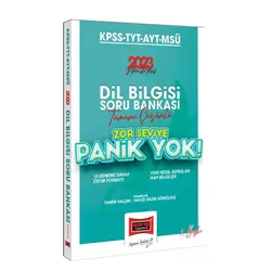 Yargı 2023 KPSS-TYT-AYT-MSÜ Panik Yok Dil Bilgisi Tamamı Çözümlü Soru Bankası (Zor Seviye)