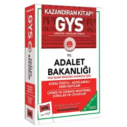 Yargı 2023 Adalet Bakanlığı GYS Yazı İşleri Müdürü Kadrosu İçin Konu Özetli Ders Notları