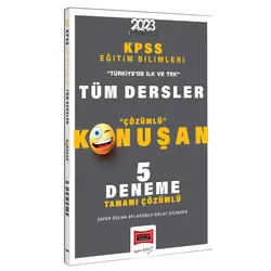 Yargı 2023 KPSS Eğitim Bilimleri Tüm Dersler Tamamı Çözümlü Konuşan 5 Deneme