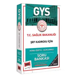 Yargı 2023 Sağlık Bakanlığı Şef Kadrosu İçin Konu Özetli Açıklamalı Soru Bankası