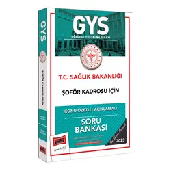 Yargı 2023 Sağlık Bakanlığı Şöför Kadrosu İçin Konu Özetli Açıklamalı Soru Bankası
