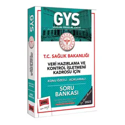 Yargı 2023 Sağlık Bakanlığı Veri Hazırlama ve Kontrol İşletmeni Kadrosu İçin Soru Bankası