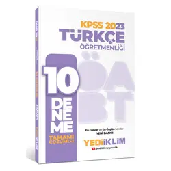 Yediiklim 2023 ÖABT Türkçe Öğretmenliği Tamamı Çözümlü 10 Deneme