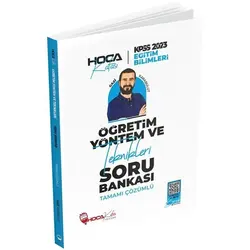 Hoca Kafası 2023 KPSS Eğitim Bilimleri Öğretim Yöntem ve Teknikleri Soru Bankası Çözümlü