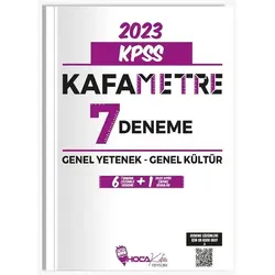 Hoca Kafası 2023 KPSS Genel Yetenek Genel Kültür Kafametre Çözümlü 7 Deneme