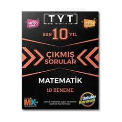 Ünlüler Karması TYT Matematik Çıkmış Sorular Tıpkı Basım 10 Deneme