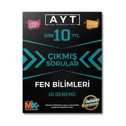 Ünlüler Karması AYT Fen Bilimleri Çıkmış Sorular Tıpkı Basım 10 Deneme