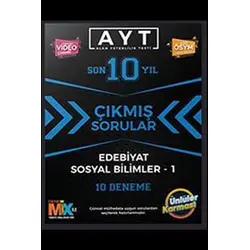 Ünlüler Karması AYT Edebiyat Sosyal Bilimler-1 Son 10 Yıl Çıkmış Sorular 10 Deneme