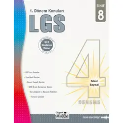 Üçgen Akademi 8. Sınıf LGS 4 lü Deneme - 1. Dönem Konuları