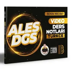 Benim Hocam ALES DGS Türkçe Video Ders Notları