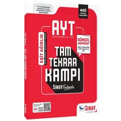 Sınav 2023 Özel AYT Eşit Ağırlık Tam Tekrar Kampı