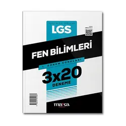 Marka 2024 LGS 1. Dönem Konuları Fen Bilimleri 3x20 Deneme