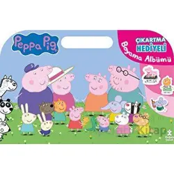 Peppa Pig Çıkartma Hediyeli Boyama Albümü - Kolektif - Doğan Çocuk