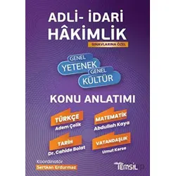 Adli- İdari Hakimlik Genel Yetenek - Genel Kültür Konu Anlatımı - Umut Kerse - Temsil Kitap