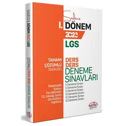 Editör LGS I. Dönem Çözümlü Ders Ders Deneme Sınavları