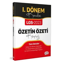 Editör 2023 8. Sınıf LGS I. Dönem Konuları Özetin Özeti Kitapçığı