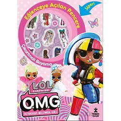 LOL Surprise Eğlenceye Açılan Pencere Çıkartmalı Boyama Kitabı - Kolektif - Doğan Çocuk