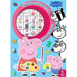 Peppa Pig Eğlenceye Açılan Pencere Çıkartmalı Boyama Kitabı - Kolektif - Doğan Çocuk