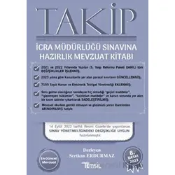 Takip İcra Müdürlüğü Sınavına Hazırlık Mevzuat Kitabı - Sertkan Erdurmaz - Temsil Kitap