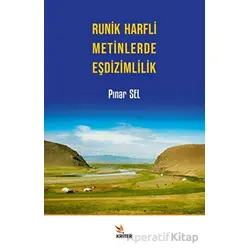 Runik Harfli Metinlerde Eşdizimlilik - Pınar Sel - Kriter Yayınları