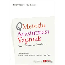 Q Metodu Araştırması Yapmak - Paul Stenner - Pegem Akademi Yayıncılık