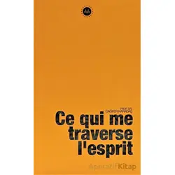 Ce Qui me Traverse IEsprit (Kafama Takılanlar) Fransızca