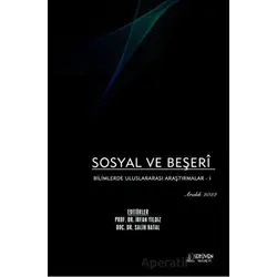 Sosyal ve Beşeri Bilimlerde Uluslararası Araştırmalar 1 - Aralık 2022