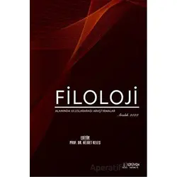 Filoloji Alanında Uluslararası Araştırmalar - Aralık 2022 - Nejdet Keleş - Serüven Yayınevi