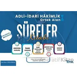 Adli - İdari Hakimlik Ortak Alan Süreler Kitabı - Sertkan Erdurmaz - Temsil Kitap