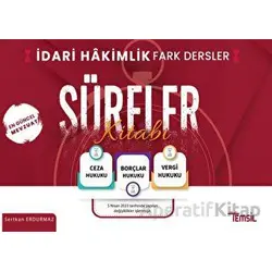 İdari Hakimlik Fark Dersler Süreler Kitabı - Sertkan Erdurmaz - Temsil Kitap