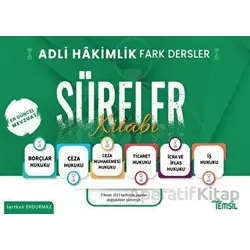 Adli Hakimlik Fark Dersler Süreler Kitabı - Sertkan Erdurmaz - Temsil Kitap