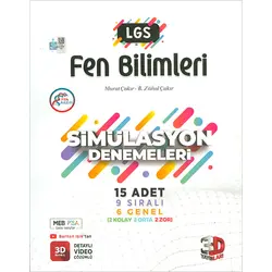8.Sınıf LGS 3D Simülasyon Fen Bilimleri Denemeleri 3D Yayınları