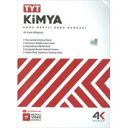 TYT Kimya Konu Özetli Soru Bankası 4K Yayınları