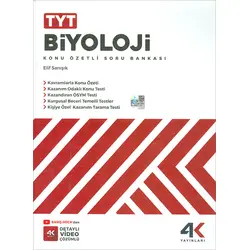TYT Biyoloji Konu Özetli Soru Bankası 4K Yayınları