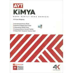 AYT Kimya Konu Özetli Soru Bankası 4K Yayınları