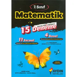 7.Sınıf Matematik 15 Deneme Aydın Yayınları