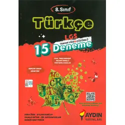 8.Sınıf Türkçe 15 Deneme Aydın Yayınları